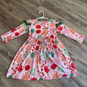 Christmas Cookie Dress in 3-4t